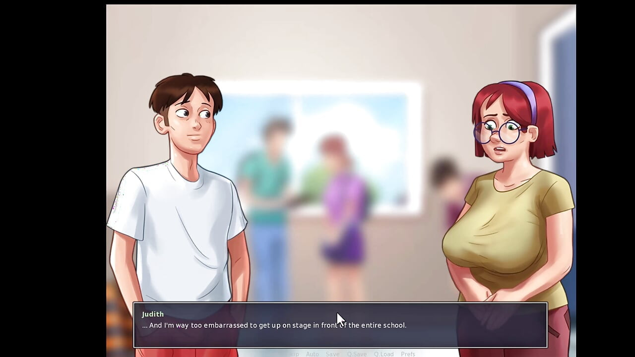 Summertime Saga, gab sie ihm einen handjob in der dusche und putzt ihn.