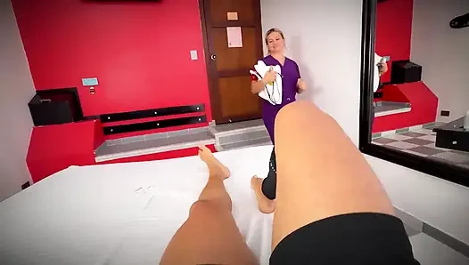 Mutlu sonlu bir masaj. Bir Seks Masajı Müşteriyle Seks Yapıyor