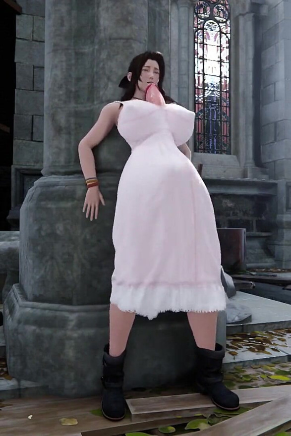 Aerith Growing 1 (futa Shemale)