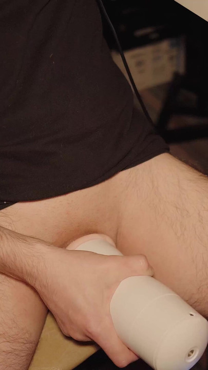 Iconic moment from "I jerk off with an electronic masturbator and think about your wife. Loud orgasm from Noel Dero"