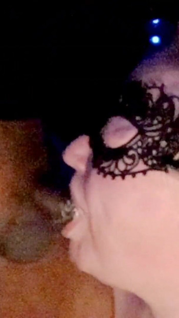 Epic moment from "CUM thirsty huge tit amateur MILF gagging sucking and slurping on young mans cock after Netflix and Chill"
