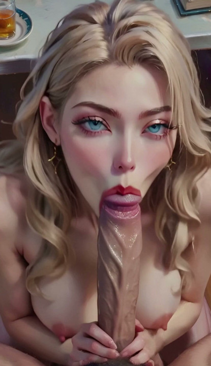 Maid Mary gives blowjob to her boss's son