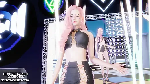 MMD ДВА РАЗА - Я НЕ МОГУ ОСТАНОВИТЬ МЕНЯ Seraphine Kpop, танец лиги легенд, хентай без цензуры 4K 60FPS