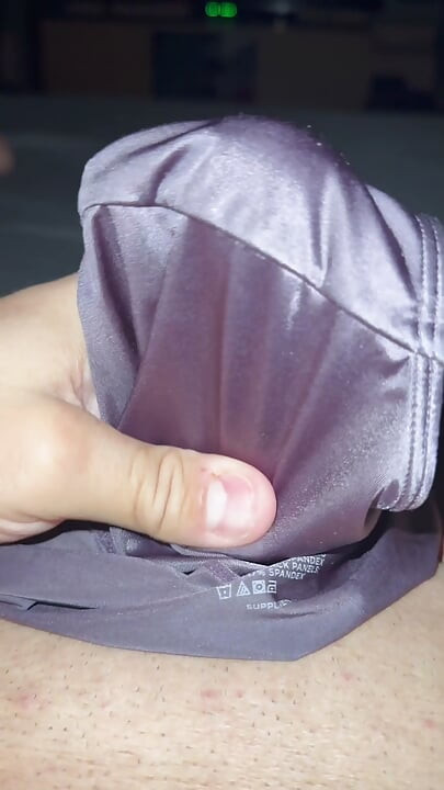 Soiled satin panties