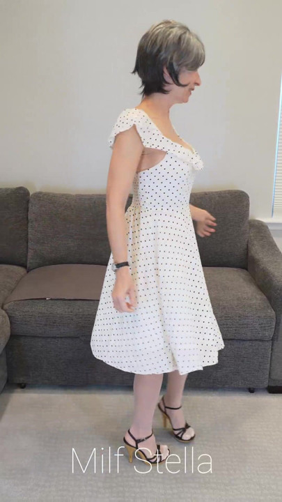 Sadie in a Polka Dot Dress