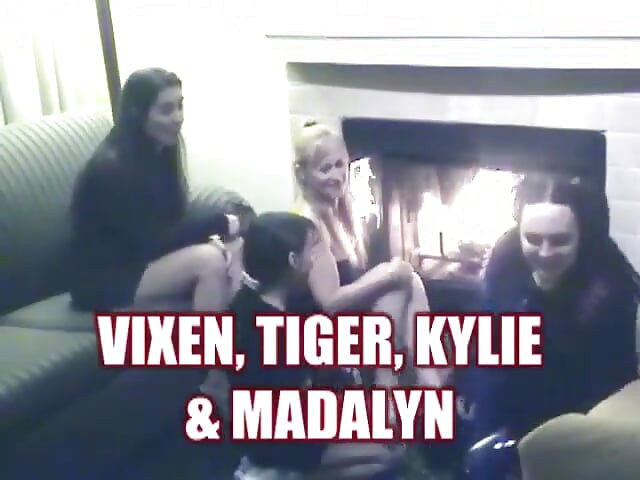 Vixen & Kylies muschi kauen vierer