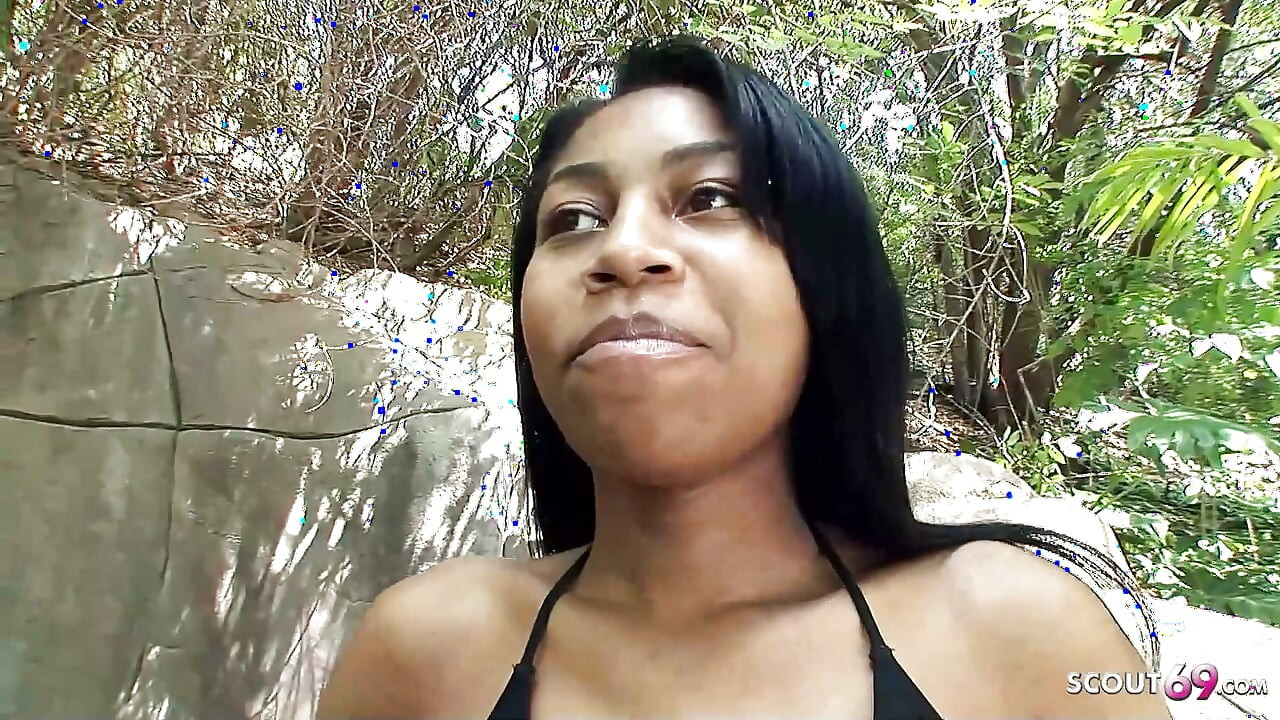 Slim Black Ebony Teen with round Ass and puffy Tits talk to Interracial no condom Casting Fuck