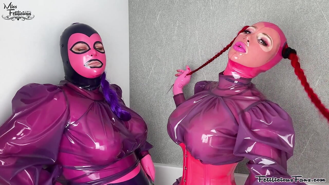 Pink and Purple Latex Layers