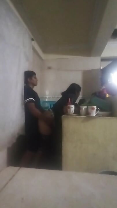 Maid Fucked in the Kitchen (my Wife Almost Found Us Out)