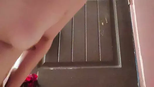 The blonde masturbates very well