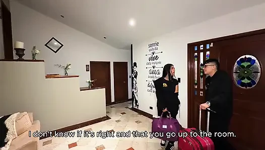 Colombian Guy I Met at the Airport Offered Me a Massage at My Hotel, We Ended up Having Sex and a Big Orgasm