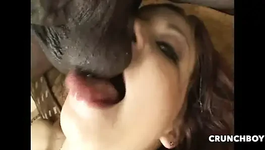 SEXY WHORE BIG BOOB FUCKED RAW BY PUSSY AND ANAL BAREBACK BY 2 BLACK BOYS