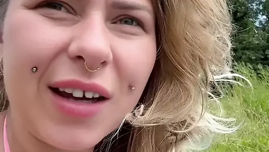 Solo Squirting in Public