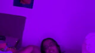 Arab fucking in sexy lingerie bouncing on huge penis