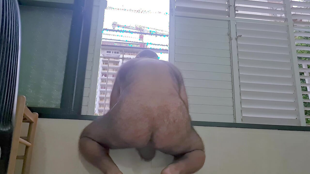 Caught Exposing in My Balcony - and Had to React!