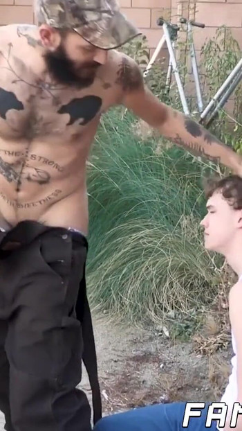 Iconic moment from "Inked hillbilly barebacks homo delinquent stepson"