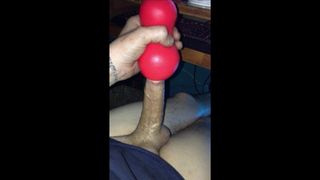 hubby playing with a new toy for me
