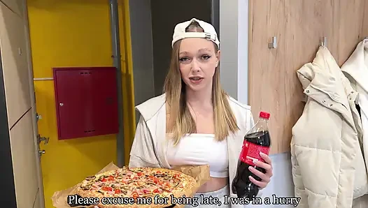 COLD PIZZA? TAKE OFF YOUR PANTS AND WORK IT WITH YOUR HOLES