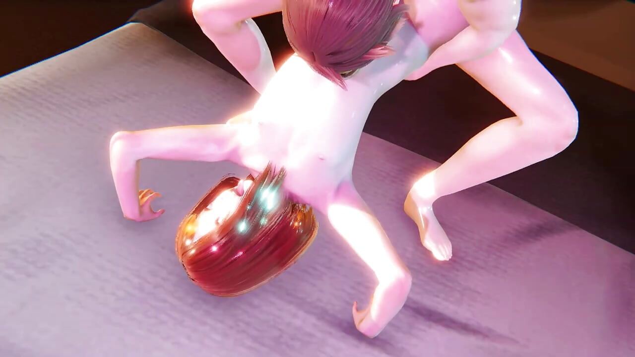 My Hero Academia Yaoi - Femboy Uraraka Ihard Sex with a Big Dick