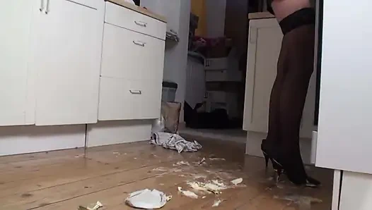 Давка еды, пока выпить кофе