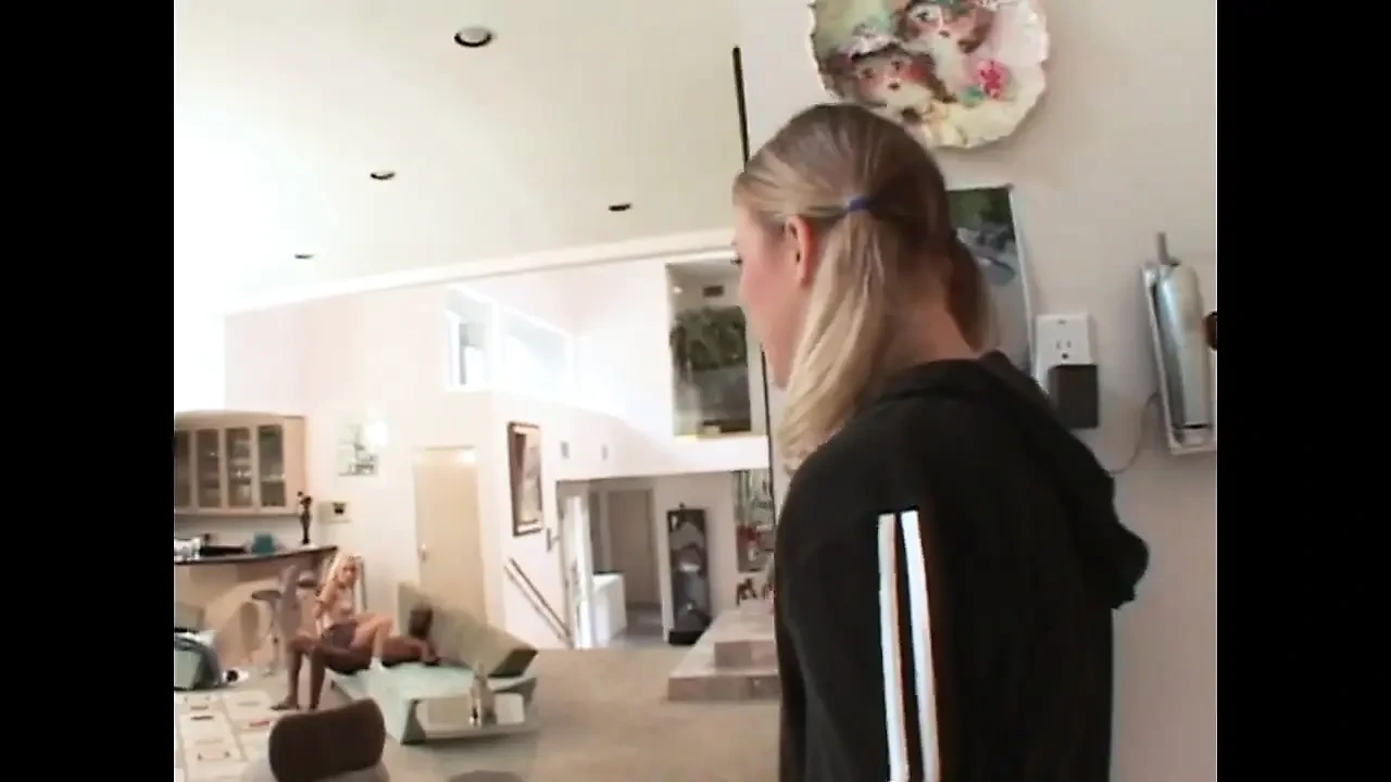 Monster black cock in the ass of two teeny blondes