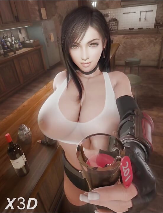 3D Hentai Χωρίς λογοκρισία Συλλογή Tifa Lockhart Final Fantasy