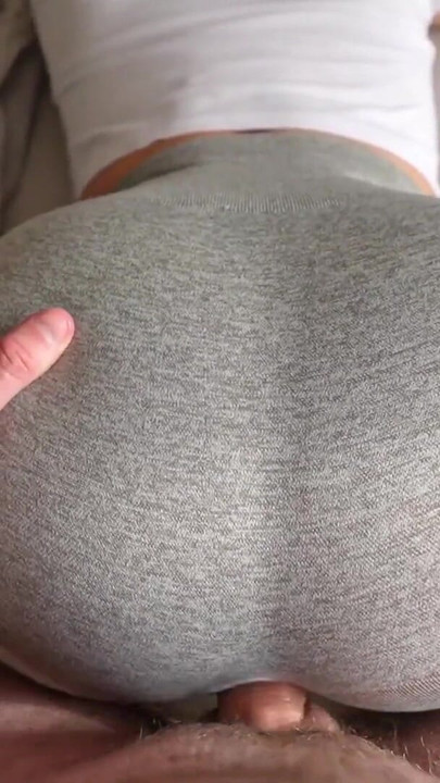 Epic moment from "Step sister caught me jerking off and I fucked her through a hole in her leggings"