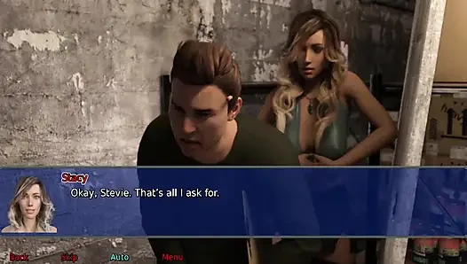 Istri kantor #19 - Stevie muncrat di seluruh rok Stacy.