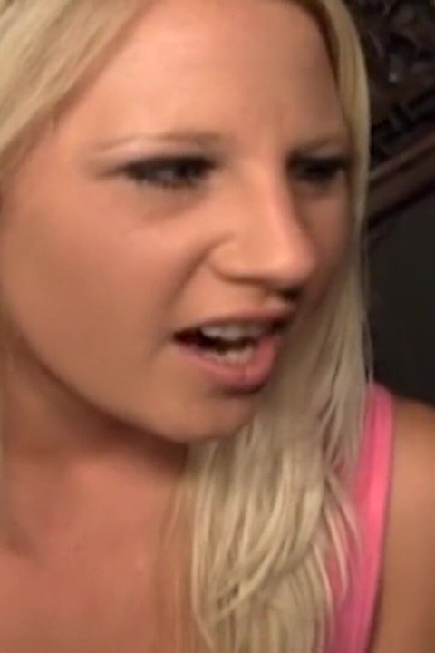 Cum Swallowing Blonde Sucks Gloryhole Cock