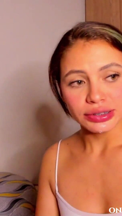 Captivating moment from "STEPBROTHER CUMS TWICE IN MY MOUTH AND I SWALLOW HIS CUM"