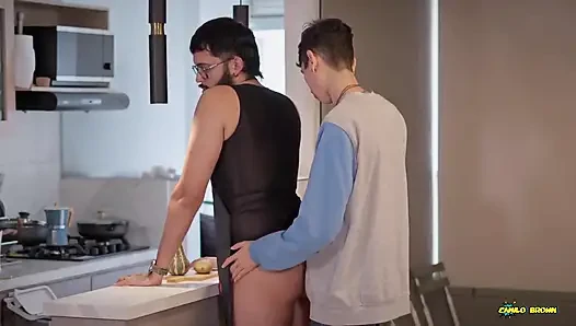 Nudist Chef Surprise: Magic C Rims Camilo Brown, Fucks Him Bareback & Breeds His Ass - Creampie Pushout N ATM
