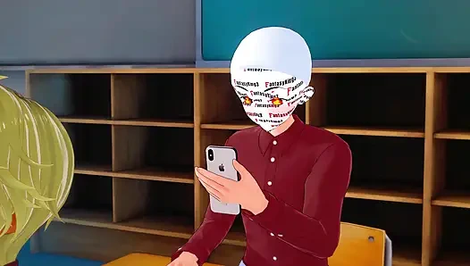 Rias nonton akeno lagi asik ngentot akeno dan xenovia & koneko lesbian - serial dxd ntr madness