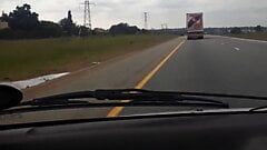 Enorme sorpresa di cazzo lecca-lecca in autostrada