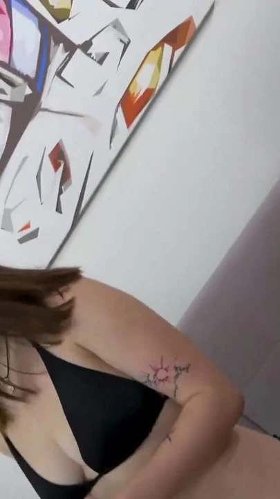Emotional moment from "Sex Packer - Flexible Tiny Babe Riding Wild Producer's Fat Cock"