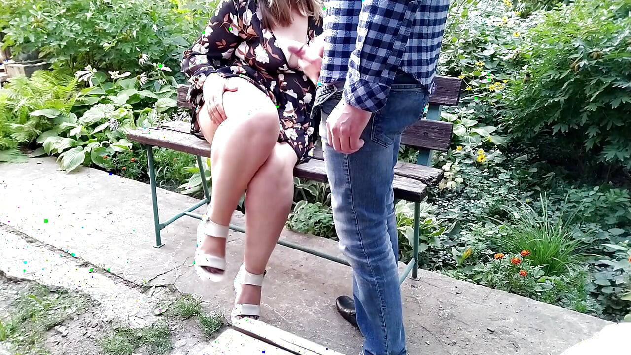 Stepson cums on stepmother's bare legs