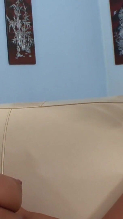 Unforgettable moment from "Two sexy blondes finger their wet twats on sofa"