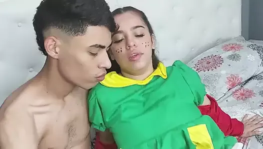 I Fuck This Horny Chilindrina. He Swallows All My Cum