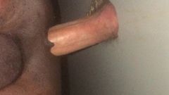 Twink black ass fucked in glory hole