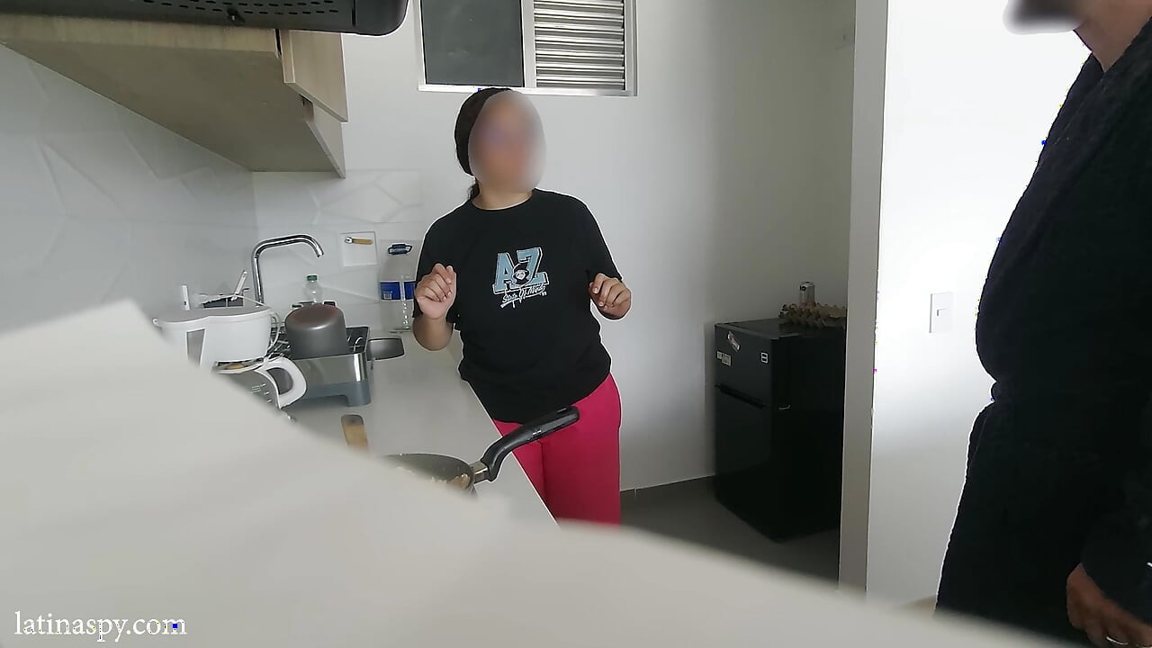 kitchen with latin titties part 2