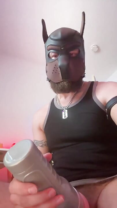 Flash light and Puppy