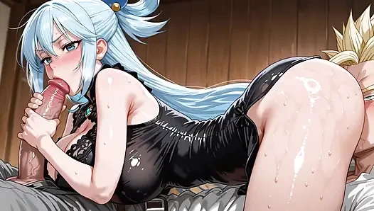Trunks SSJ (DB) x Aqua (Konosuba)