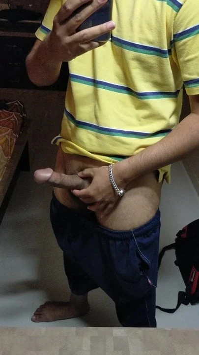 Indian boy show his big cock