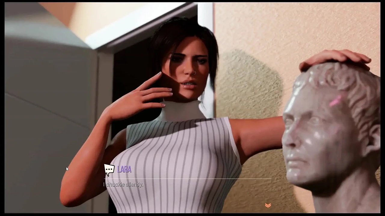 Croft Adventures游戏 变态恶搞 第7集 大黑鸡巴乳房和图书管理员三人行!