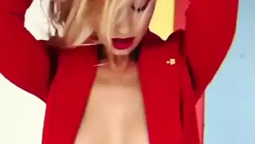 Cute Russian woman teasing