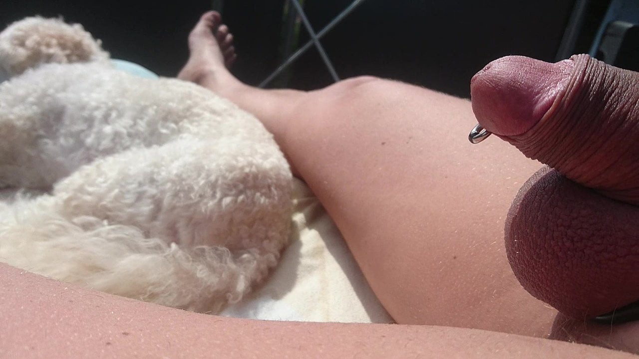 Relaxed on balcony