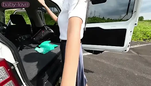 Outdoor Private Shoot with a Stunning Married Beauty Returns for an Intense Double Session Ending in Creampie - Part1