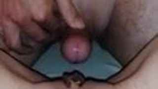 Fuck and slow motion cum on body