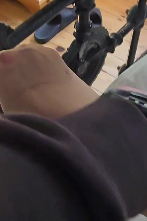 Blue Mini Skirt Part 1 Foot Rubs