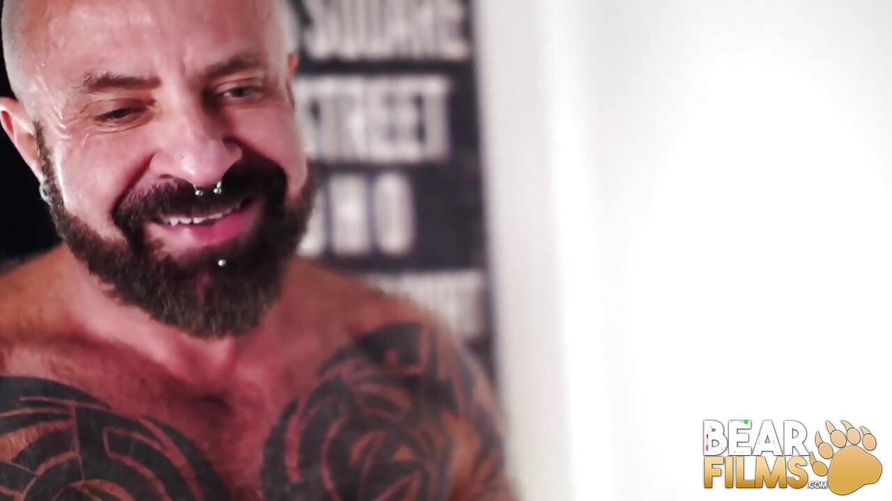 BEARFILMS - Wild Marc Angelo hard ass drilled by naughty bear