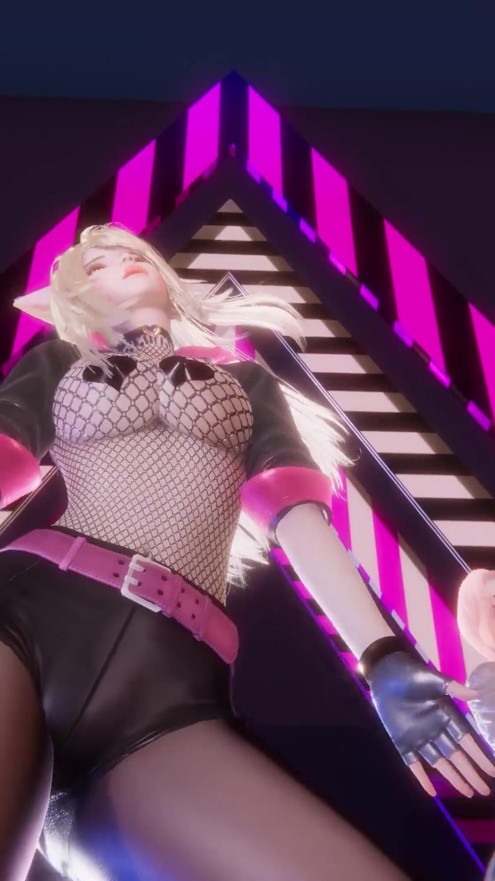 MMD Blackpink - Whistle Ahri Akali Seraphine Sexy Kpop Dance League of Legends Hentai Uncensored 4K 60FPS | Clip 1